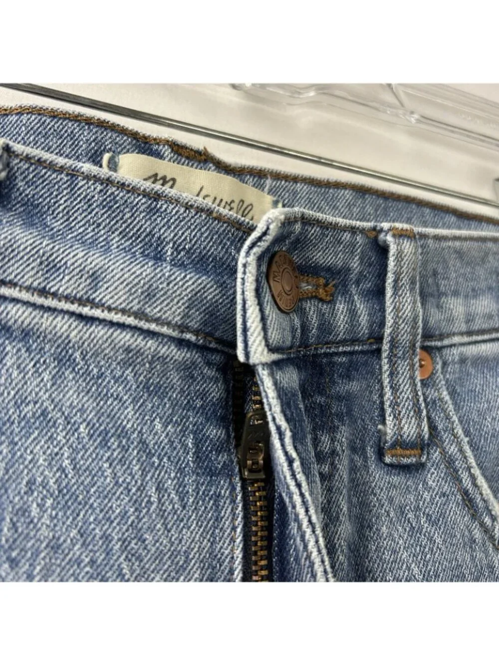 Madewell Womens High Rise Classic Straight Leg Jeans Size 25 Blue Preppy Casual - Picture 15 of 16